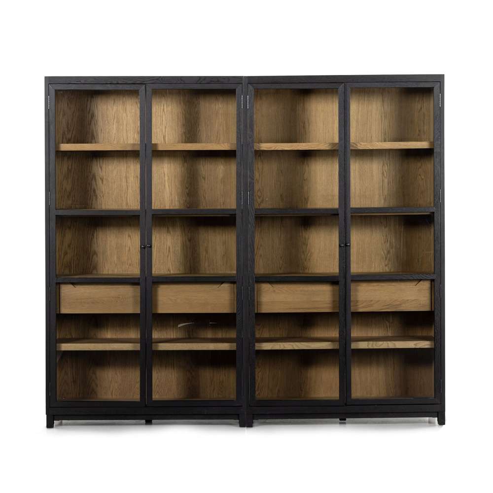 Four Hands - Millie Double Cabinet - Drifted Matte Black - 232216-001 veiw 2