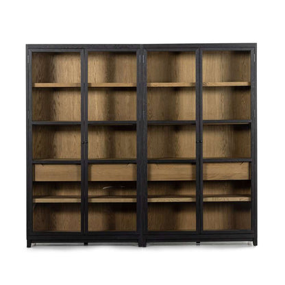 Four Hands - Millie Double Cabinet - Drifted Matte Black - 232216-001 veiw 2