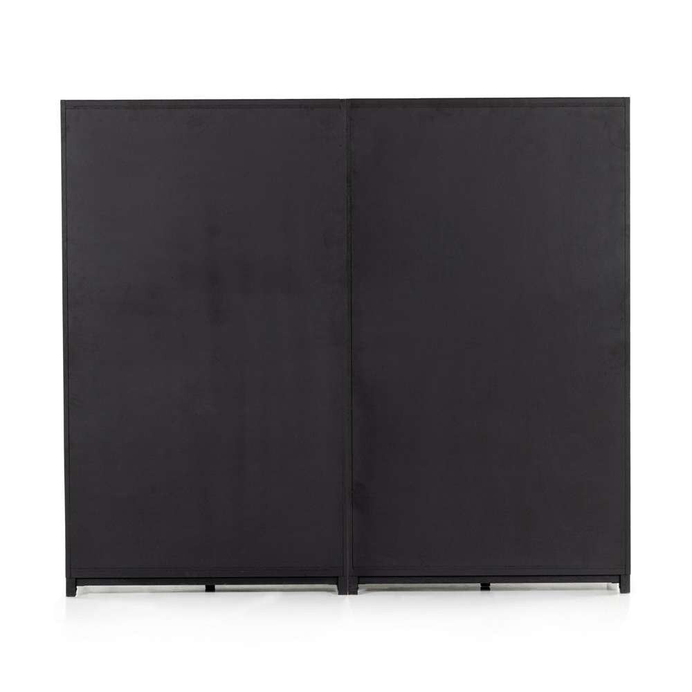 Four Hands - Millie Double Cabinet - Drifted Matte Black - 232216-001 veiw 3