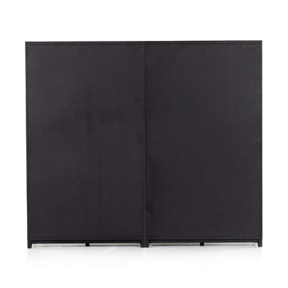 Four Hands - Millie Double Cabinet - Drifted Matte Black - 232216-001 veiw 3