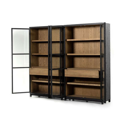 Four Hands - Millie Double Cabinet - Drifted Matte Black - 232216-001 veiw 5