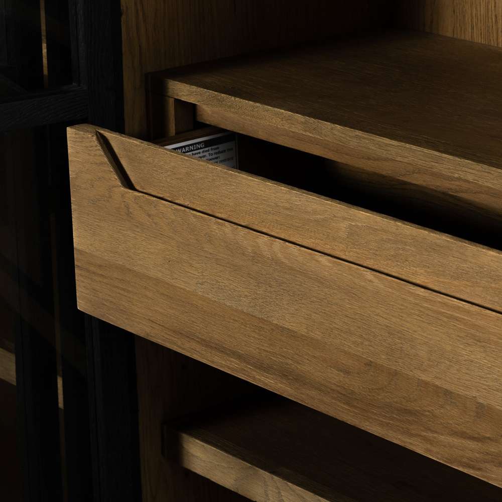Four Hands - Millie Double Cabinet - Drifted Matte Black - 232216-001 veiw 13