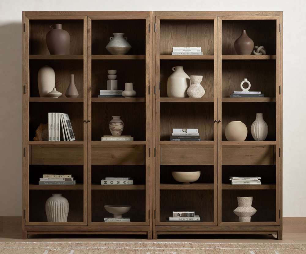 Four Hands - Millie Double Cabinet - Drifted Oak Solid - 232216-002 veiw 7