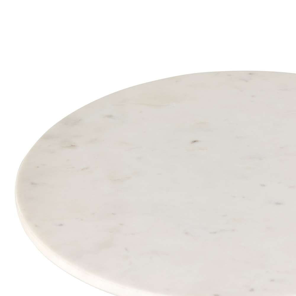 Four Hands - Neda End Table - Polished White Marble - 228902-003 veiw 9