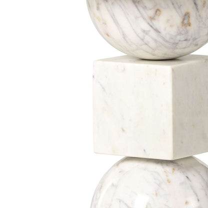 Four Hands - Neda End Table - Polished White Marble - 228902-003 veiw 11
