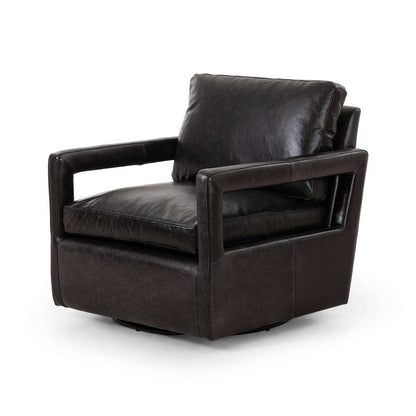 Four Hands - Olson Swivel Chair - Sonoma Black - 236092-003 veiw 1