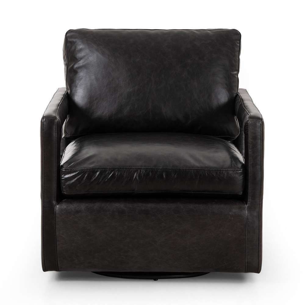 Four Hands - Olson Swivel Chair - Sonoma Black - 236092-003 veiw 2
