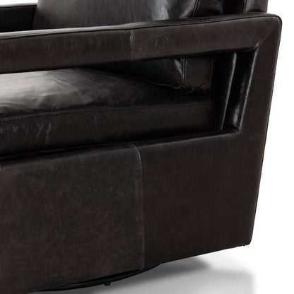 Four Hands - Olson Swivel Chair - Sonoma Black - 236092-003 veiw 6