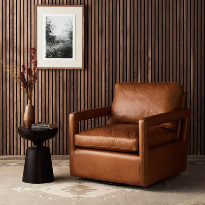 Four Hands - Olson Swivel Chair - Sonoma Butterscotch - 236092-004 veiw 4