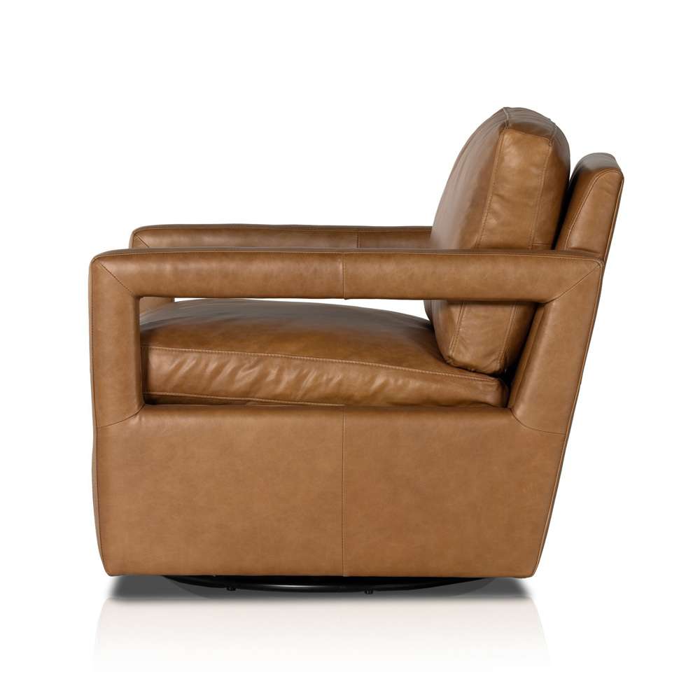 Four Hands - Olson Swivel Chair - Sonoma Butterscotch - 236092-004 veiw 6