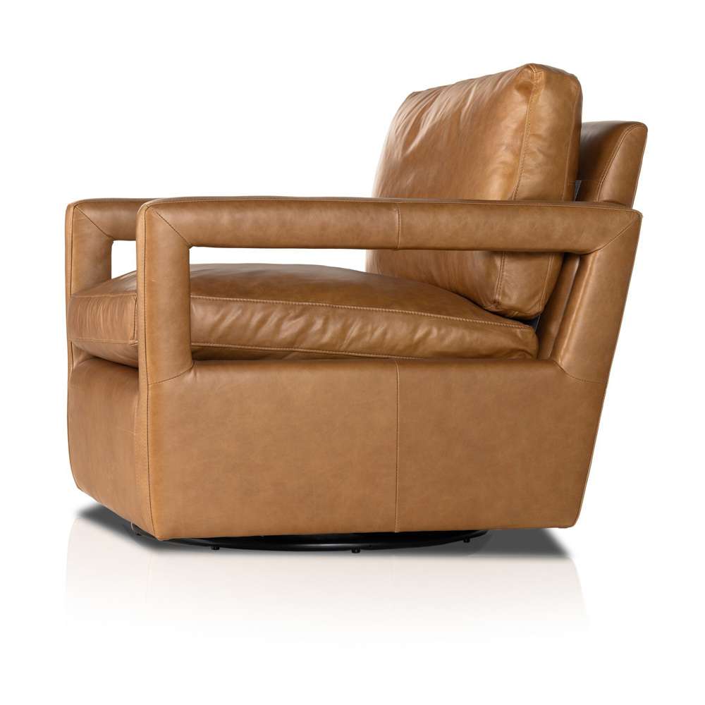 Four Hands - Olson Swivel Chair - Sonoma Butterscotch - 236092-004 veiw 7