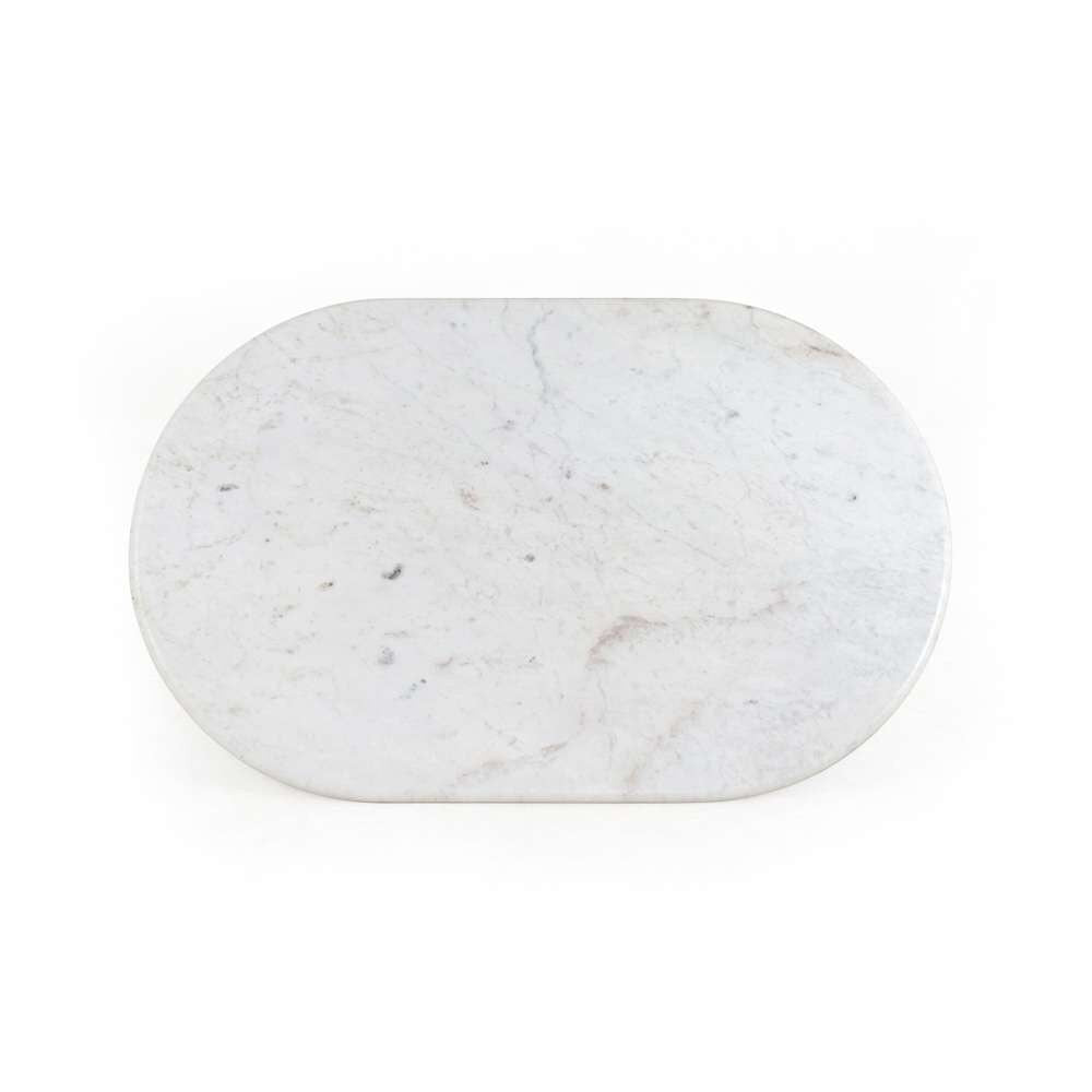Four Hands - Oranda Coffee Table - Polished White Marble w/ Sealant - 233876-001 veiw 5