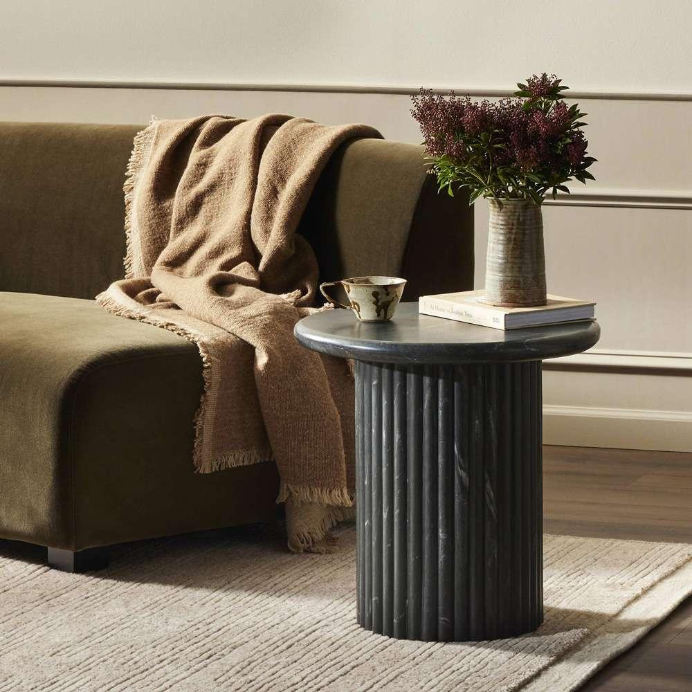 Four Hands - Oranda End Table - Black Marble - 233874-002 veiw 2