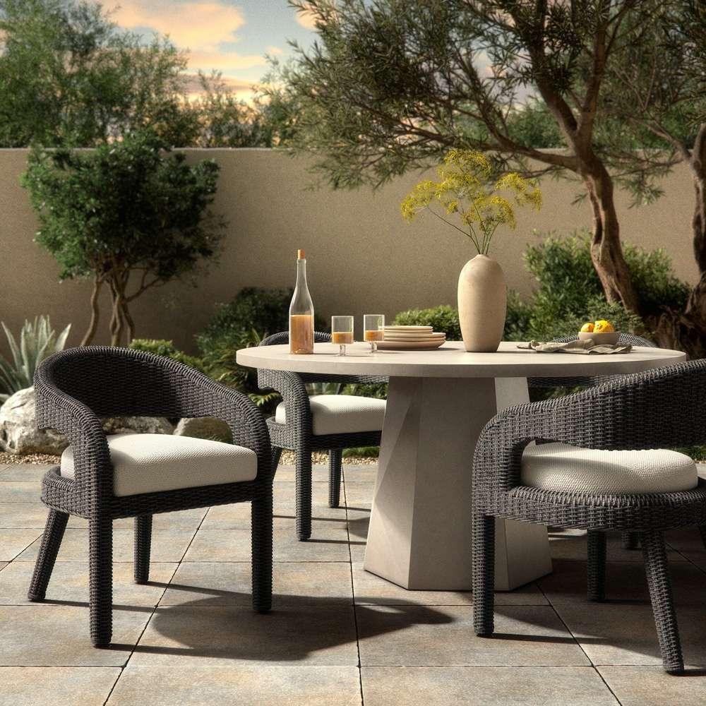 Four Hands - Providence - Hawkins Outdoor Dining Chair - Vintage Coal - 237998-006 veiw 13