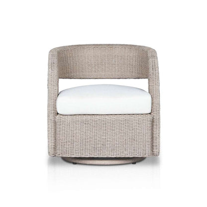 Four Hands - Providence - Hawkins Outdoor Swivel Chair - Vintage White - 237630-006 veiw 1