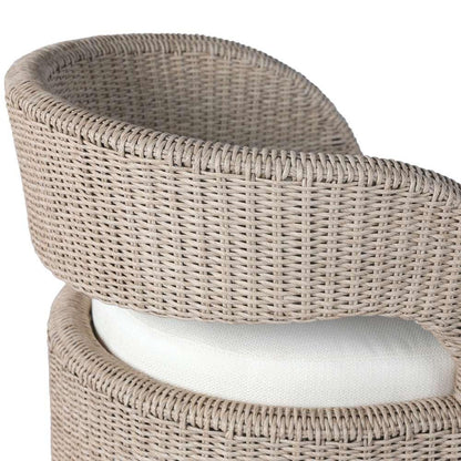 Four Hands - Providence - Hawkins Outdoor Swivel Chair - Vintage White - 237630-006 veiw 7