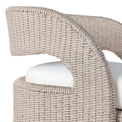 Four Hands - Providence - Hawkins Outdoor Swivel Chair - Vintage White - 237630-006 veiw 10