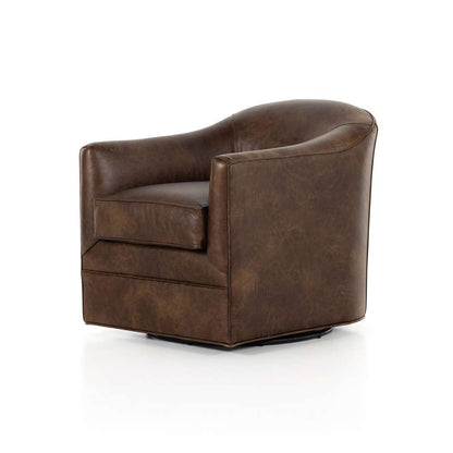 Four Hands - Quinton Swivel Chair - Arvada Cigar - 234930-004 veiw 1
