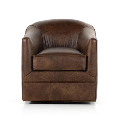 Four Hands - Quinton Swivel Chair - Arvada Cigar - 234930-004 veiw 2