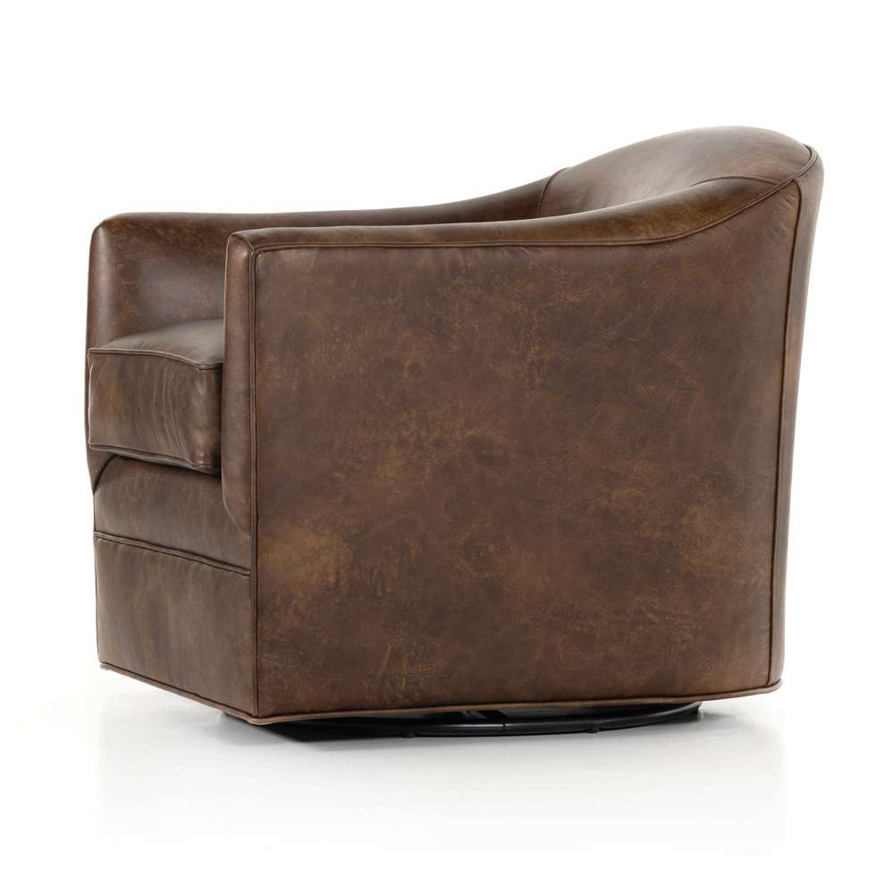 Four Hands - Quinton Swivel Chair - Arvada Cigar - 234930-004 veiw 7