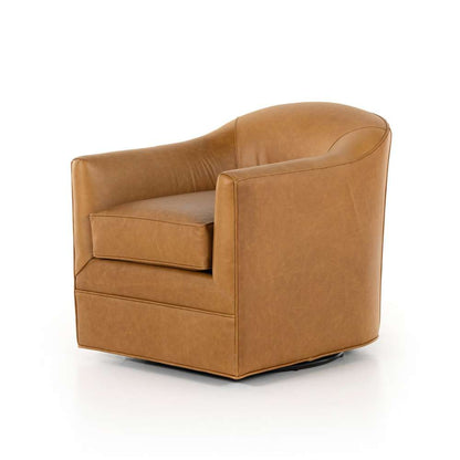 Four Hands - Quinton Swivel Chair - Osorno Camel - 234930-001 veiw 1
