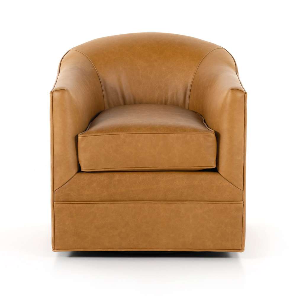 Four Hands - Quinton Swivel Chair - Osorno Camel - 234930-001 veiw 2