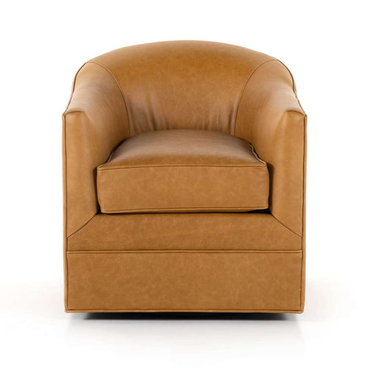 Four Hands - Quinton Swivel Chair - Osorno Camel - 234930-001 veiw 2