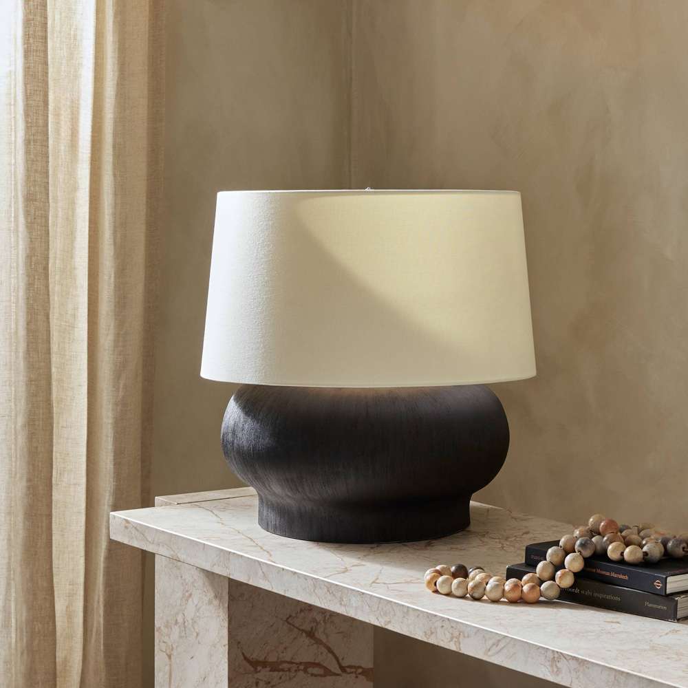 Four Hands - Ryker - Kragen Table Lamp - Textured Matte Black Porcelain Ceramic - 237742-002 veiw 7