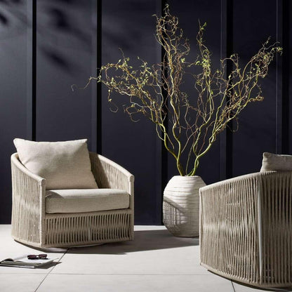Four Hands - Solano - Porto Outdoor Swivel Chair - Faye Sand - 236754-002 veiw 8