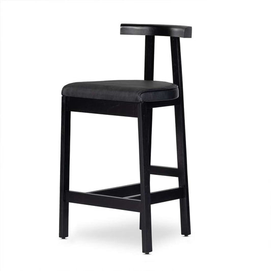 Four Hands - Tex Bar Stool - Black Leather - 225104-004 veiw 1