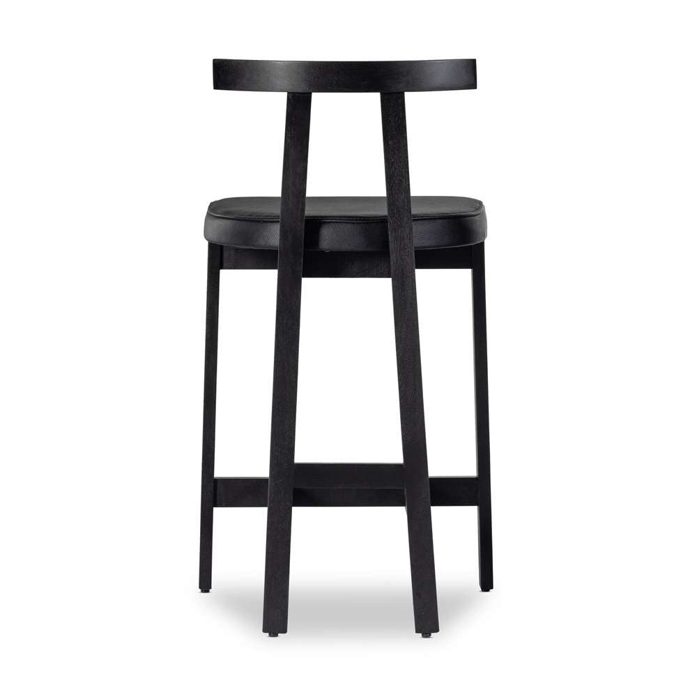 Four Hands - Tex Bar Stool - Black Leather - 225104-004 veiw 3