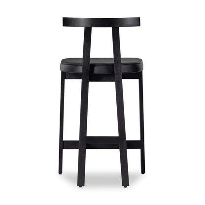 Four Hands - Tex Bar Stool - Black Leather - 225104-004 veiw 3