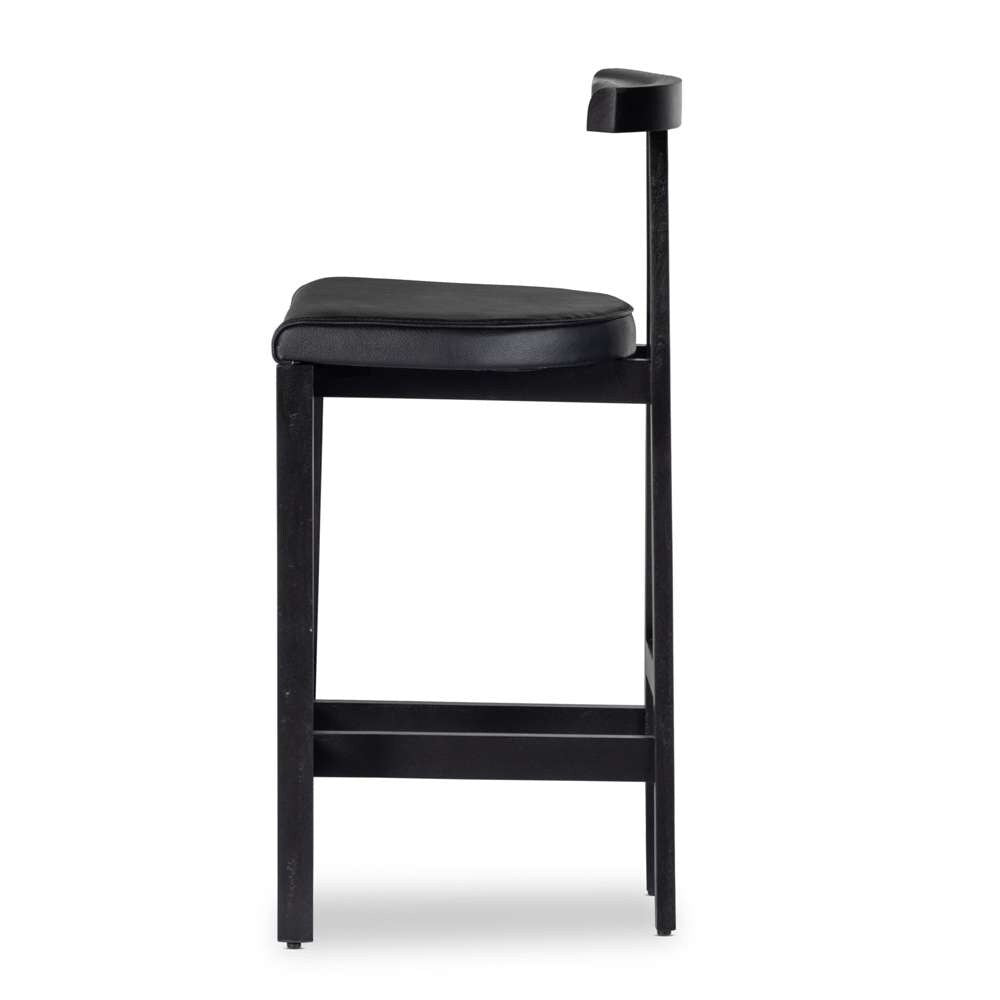 Four Hands - Tex Bar Stool - Black Leather - 225104-004 veiw 4
