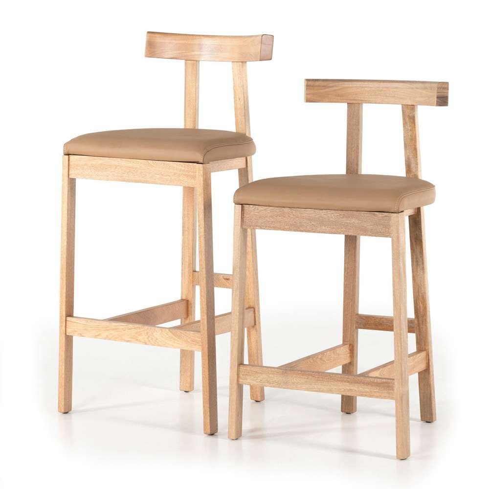 Four Hands - Tex Bar Stool - Natural Leather - 225104-002 veiw 5
