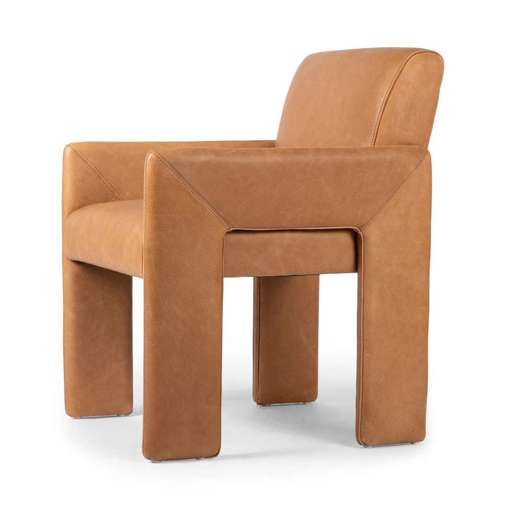 Four Hands - Townsend - Amur Dining Armchair - Palermo Cognac - 237802-002 veiw 3
