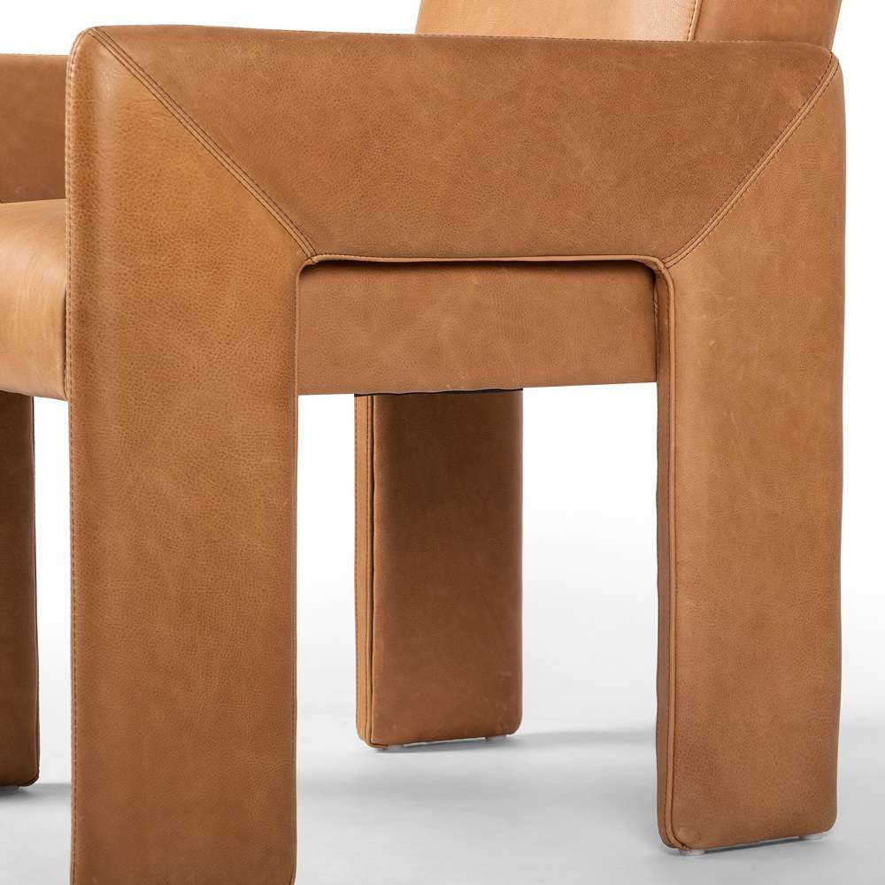 Four Hands - Townsend - Amur Dining Armchair - Palermo Cognac - 237802-002 veiw 5