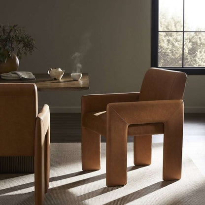 Four Hands - Townsend - Amur Dining Armchair - Palermo Cognac - 237802-002 veiw 11