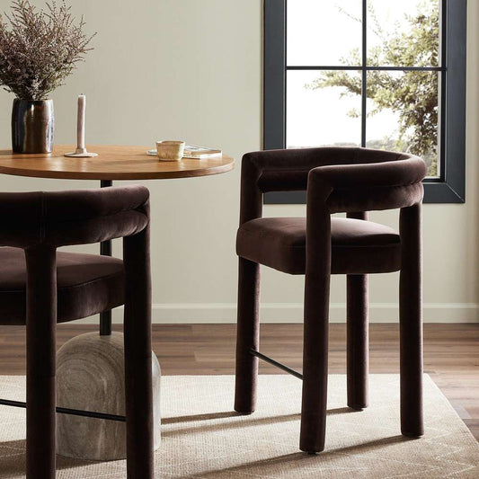 Four Hands - Townsend - Tacova Stool - Surrey Cocoa - Bar - 237719-001 veiw 2