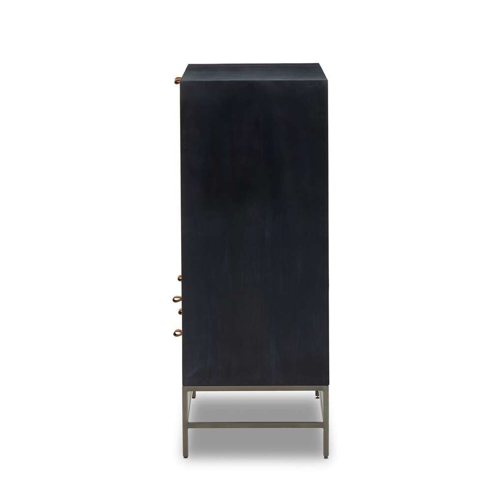Four Hands - Trey Bar Cabinet - Black Wash Poplar - 236606-002 veiw 7