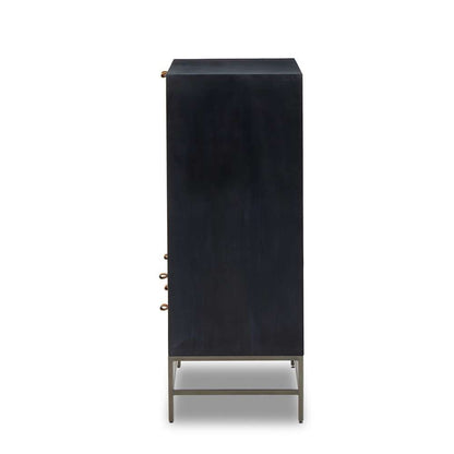 Four Hands - Trey Bar Cabinet - Black Wash Poplar - 236606-002 veiw 7