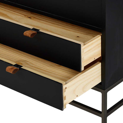 Four Hands - Trey Bar Cabinet - Black Wash Poplar - 236606-002 veiw 13