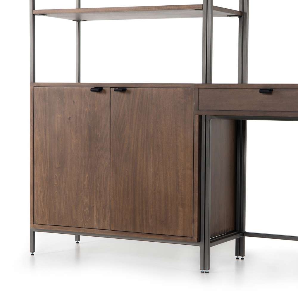 Four Hands - Trey Modular Wall Desk With 1 Bookcase - Auburn Poplar - 228709-001 veiw 11