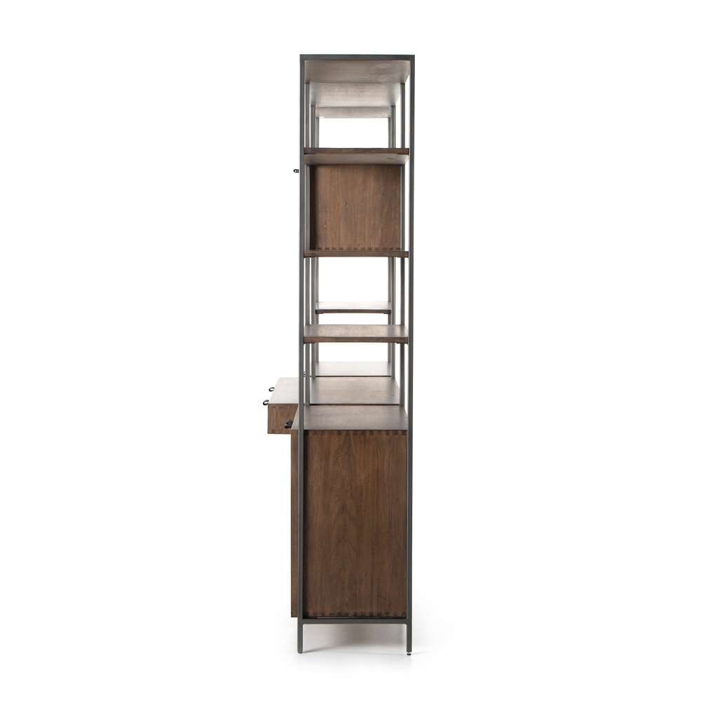 Four Hands - Trey Modular Wall Desk With 2 Bookcases - Auburn Poplar - 228708-002 veiw 6
