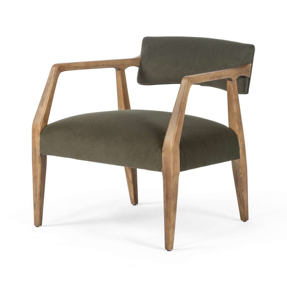 Four Hands - Tyler Armchair - Modern Velvet Loden - 105581-010 veiw 1