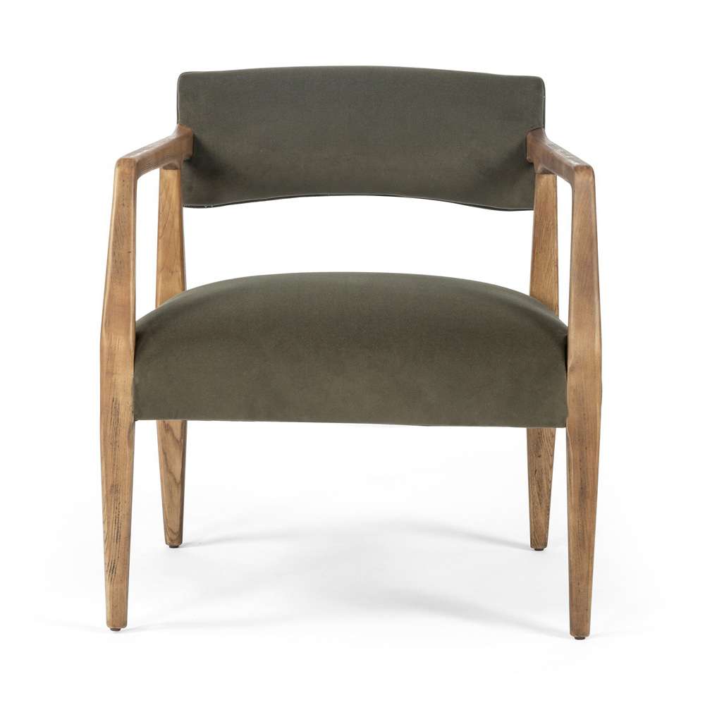 Four Hands - Tyler Armchair - Modern Velvet Loden - 105581-010 veiw 2