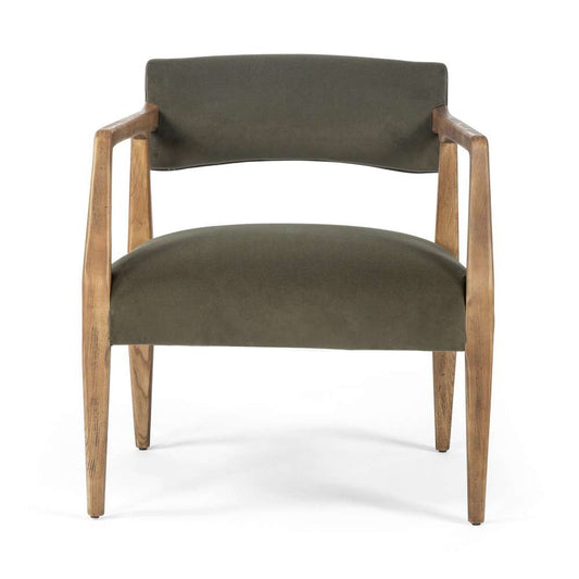 Four Hands - Tyler Armchair - Modern Velvet Loden - 105581-010 veiw 2