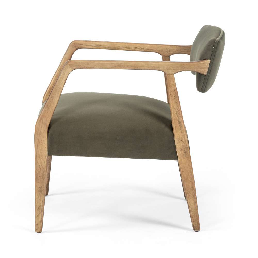 Four Hands - Tyler Armchair - Modern Velvet Loden - 105581-010 veiw 4