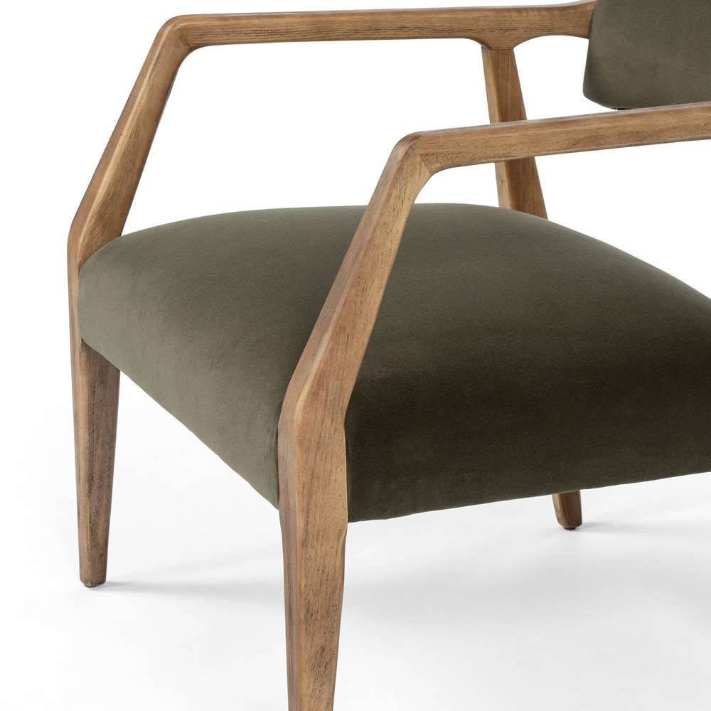 Four Hands - Tyler Armchair - Modern Velvet Loden - 105581-010 veiw 6