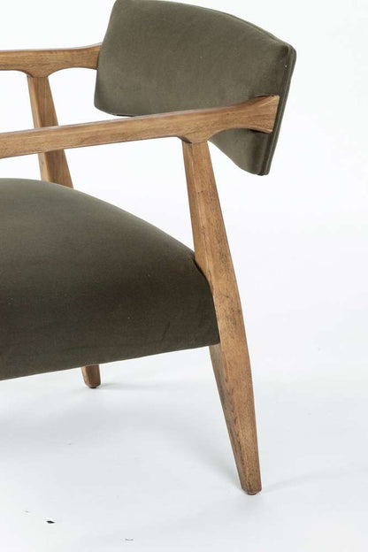Four Hands - Tyler Armchair - Modern Velvet Loden - 105581-010 veiw 7