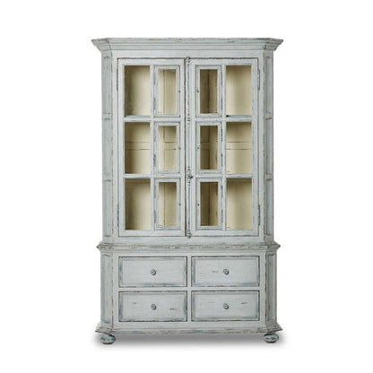 Four Hands - Van Thiel - The inYou Will Need A Lot Of Hingesin Cabinet - Distressed Grey Blue Veneer - 238292-002 veiw 1